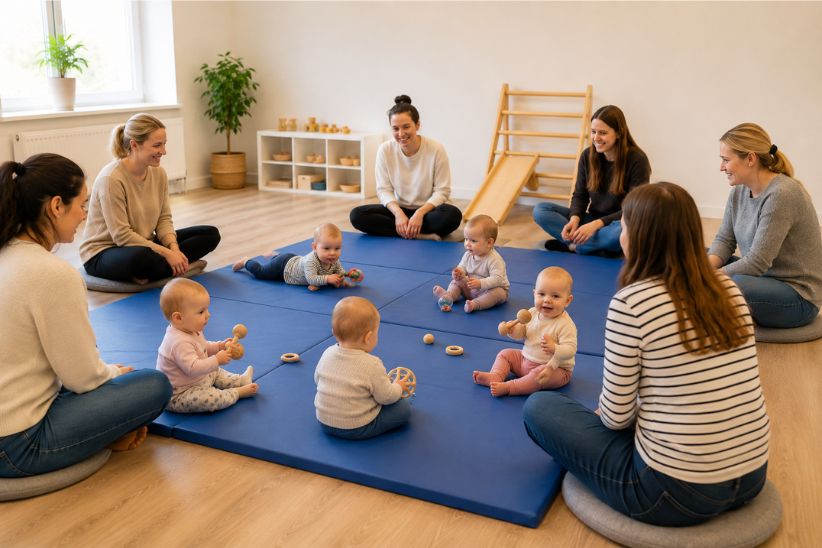 Krabbelgruppe: Bewegen-Fühlen-Entdecken | Malouzi Kindersport