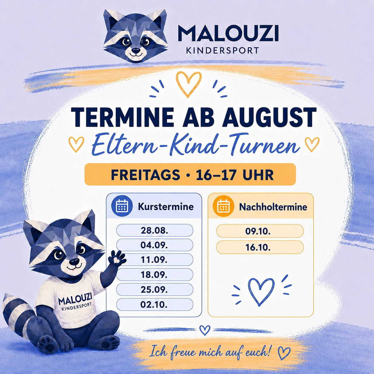 Termine Eltern-Kind-Turnen | Malouzi Kindersport