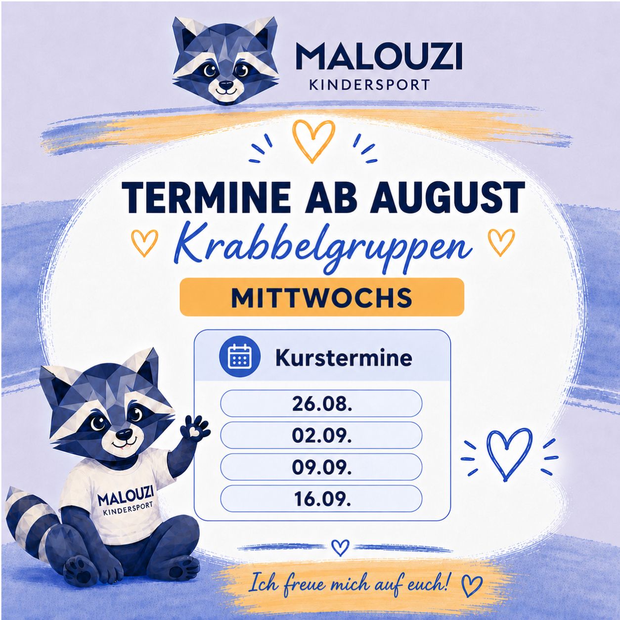 Termine Krabbelgruppen | Malouzi Kindersport